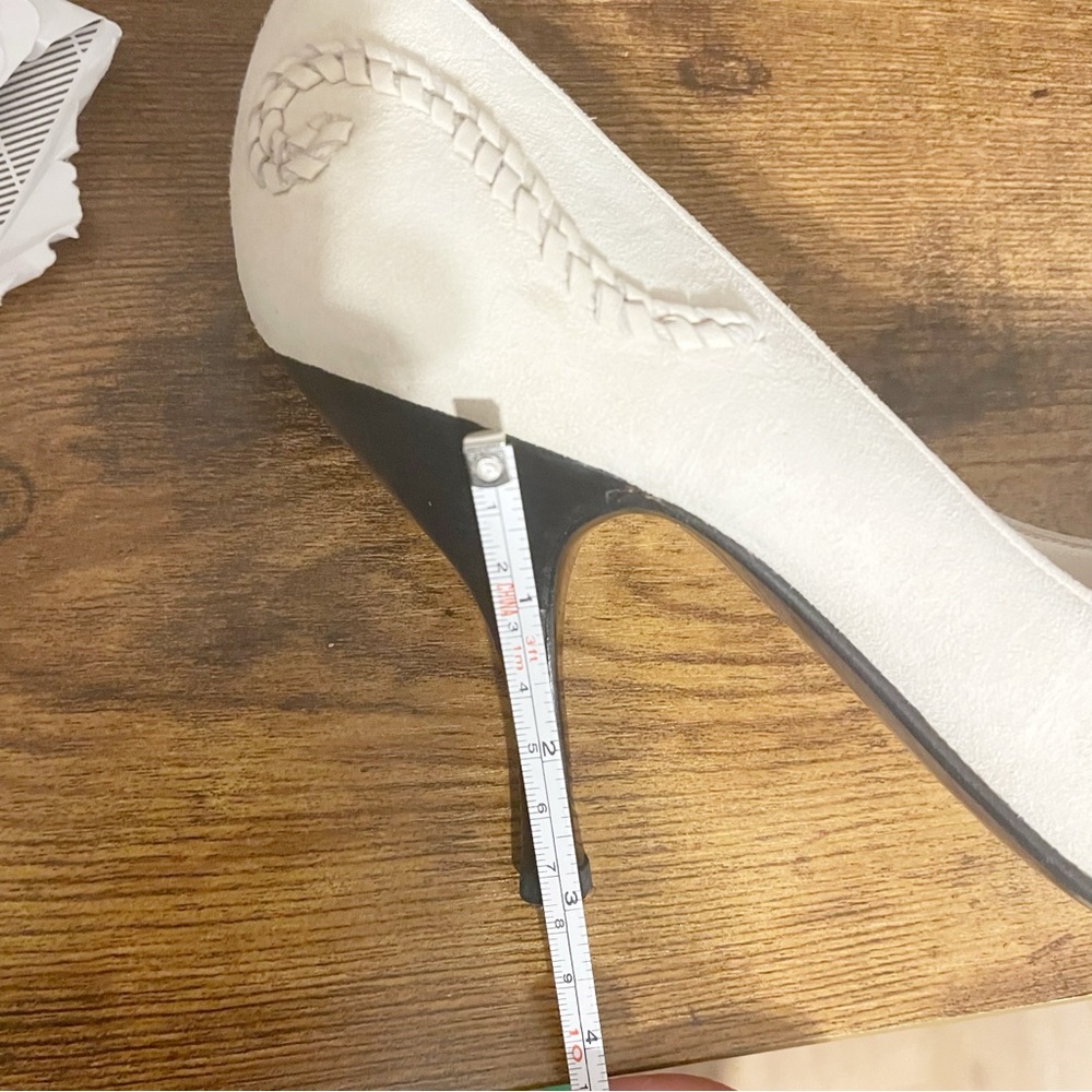 Rare⭐️ EUC Sergio Rossi Leather Suede Pointed Toe Pumps Size 10 - Picture 15 of 15